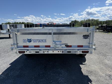 New 2026 BWISE DT74LP-LE-14 Galvanized Dump Trailer