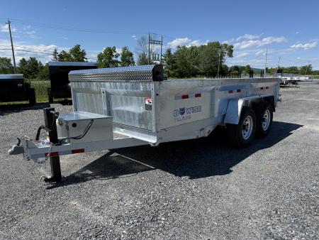 New 2026 BWISE DT74LP-LE-14 Galvanized Dump Trailer