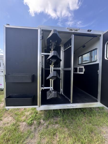 New 2027 Shadow Pro Series 4H 9' LQ with Slide Horse Trailer Horse Trailer