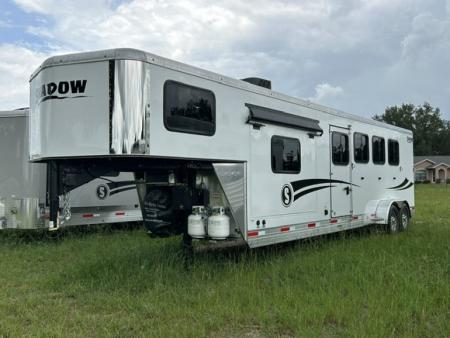 New 2027 Shadow Pro Series 4H 9' LQ with Slide Horse Trailer Horse Trailer