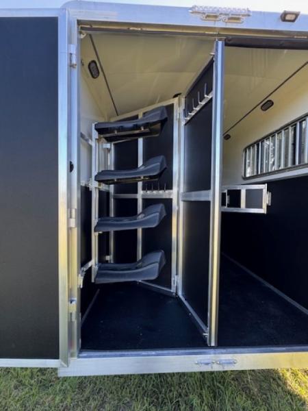 New 2027 Shadow Pro Series 4H 9' LQ with Slide Horse Trailer Horse Trailer