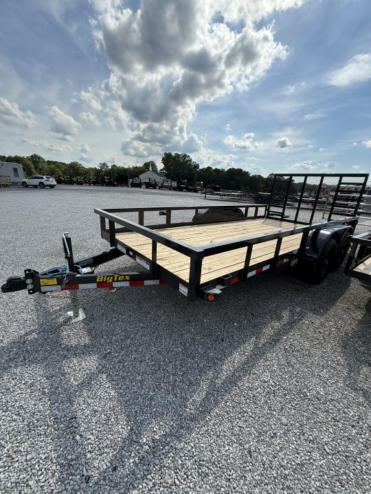 New 2026 Big Tex 10 PI 16’ Utility Trailer, GVWR 9990, HEAVY DUTY SPRING ASSIST RAMP GATE