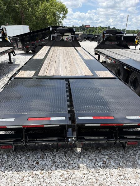 New 2026 Top Hat GN159-25X102 w/ Jumbo Ramps Flatbed Trailer