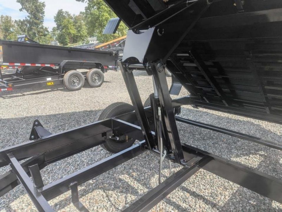 New 2027 Big Tex Trailers 7x14 14LX 14K DumpTrailer w/ Slide-In Ramps and 4FT sides