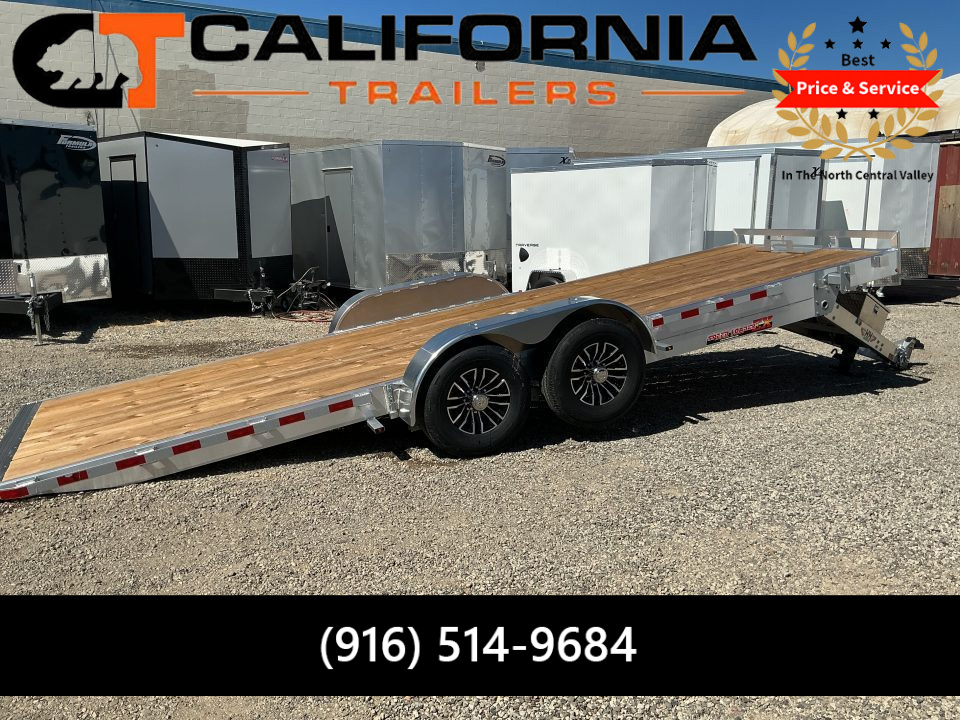 New 2026 H&H Trailers 82x22 Aluminum Electric Tilt Low Profile Speed Loader