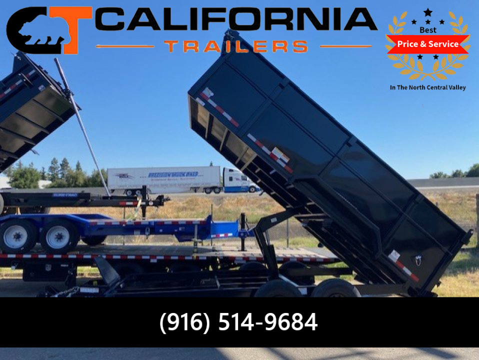 New 2026 H&H Trailers 7x16' Tandem Axle 14K Dump Trailer 4' Sides