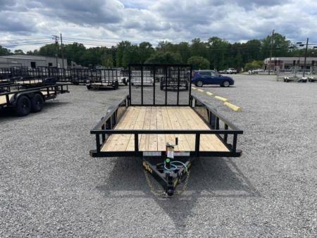 New 2027 Big Tex Trailers 16' 60PI w/ 4' Spring Assist Tailgate Utility Trailer