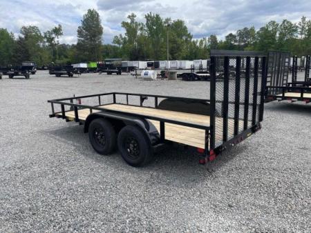 New 2027 Big Tex Trailers 16' 60PI w/ 4' Spring Assist Tailgate Utility Trailer