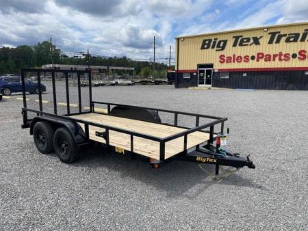 New 2027 Big Tex Trailers 16' 60PI w/ 4' Spring Assist Tailgate Utility Trailer
