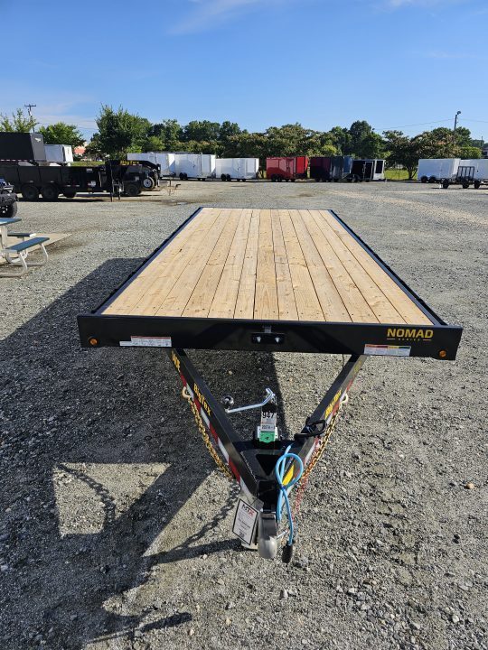 New 2027 Big Tex Trailers 20' 14OE 14K Flat Bed Trailer w/ Slide In Ramps Deckover Trailer