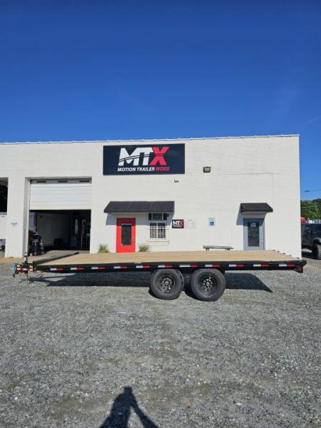 New 2027 Big Tex Trailers 20' 14OE 14K Flat Bed Trailer w/ Slide In Ramps Deckover Trailer