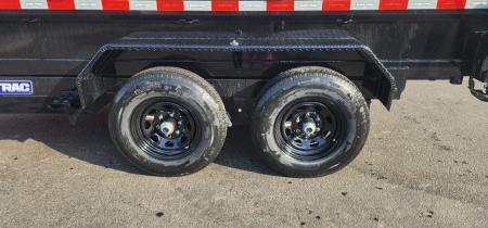 New 6 x 12 Sure-Trac Low-Pro Single Ram Dump Trailer 10k**Stabilizer Jacks & Adjustable Pintle