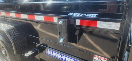 New 6 x 12 Sure-Trac Low-Pro Single Ram Dump Trailer 10k**Stabilizer Jacks & Adjustable Pintle