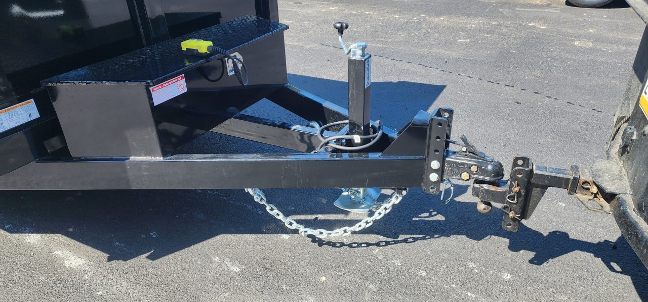 New 6 x 12 Sure-Trac Low-Pro Single Ram Dump Trailer 10k**Stabilizer Jacks & Adjustable Pintle