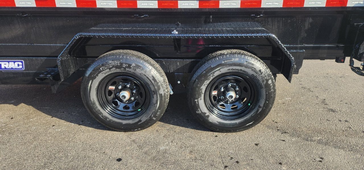 New 6 x 12 Sure-Trac Low-Pro Single Ram Dump Trailer 10k**Stabilizer Jacks & Adjustable Pintle