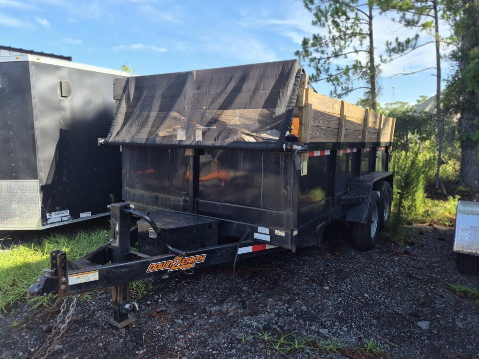 Used 2023 7X14 Tandem Axel Dump Trailer with 2' Sides + Wood