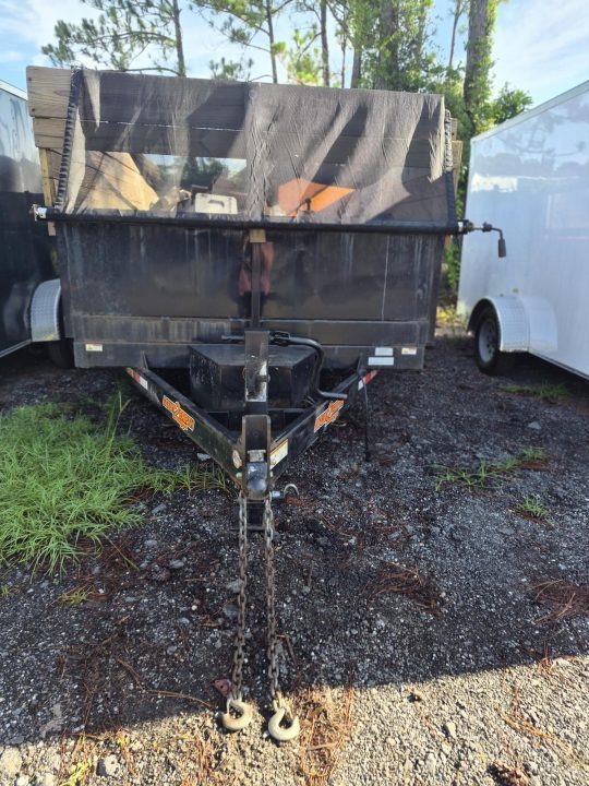Used 2023 7X14 Tandem Axel Dump Trailer with 2' Sides + Wood