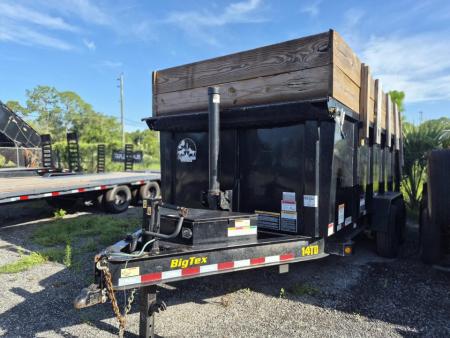 Consignment 2022 Big Tex Trailers 7x16 Bumper Pull Dump Trailer – 14K GVWR | 4' Sides | Spreader Gate