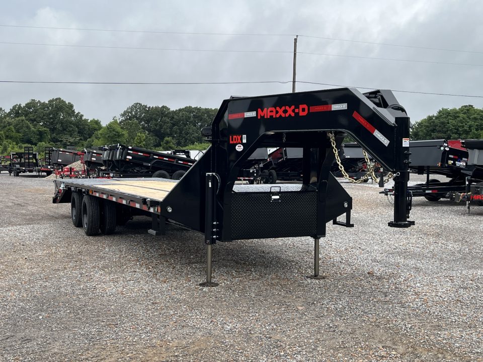New 2026 MAXXD Gooseneck Flatbed Trailer | 102" x 28' 30K GVWR HYD JACKS