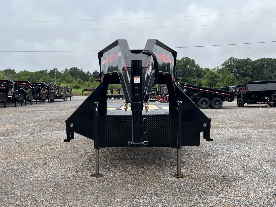 New 2026 MAXXD Gooseneck Flatbed Trailer | 102" x 28' 30K GVWR HYD JACKS
