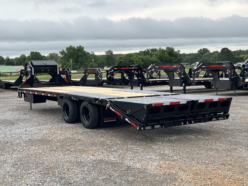 New 2026 MAXXD Gooseneck Flatbed Trailer | 102" x 28' 30K GVWR HYD JACKS