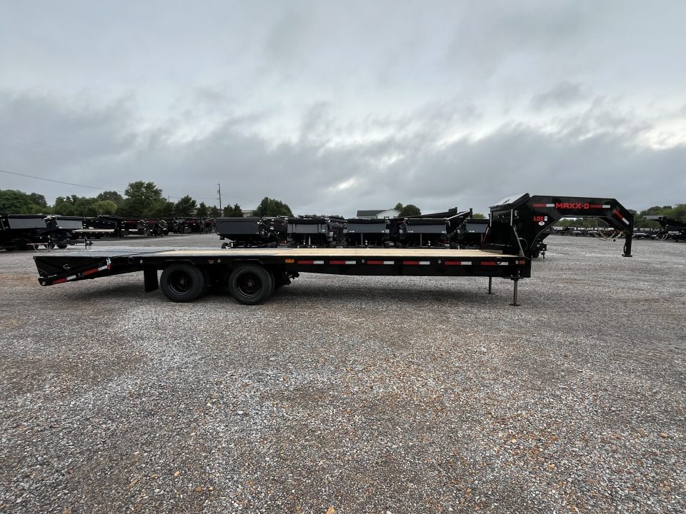 New 2026 MAXXD Gooseneck Flatbed Trailer | 102" x 28' 30K GVWR HYD JACKS