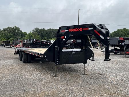 New 2026 MAXXD Gooseneck Flatbed Trailer | 102  x 28' 30K GVWR HYD JACKS