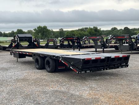 New 2026 MAXXD Gooseneck Flatbed Trailer | 102" x 28' 30K GVWR HYD JACKS