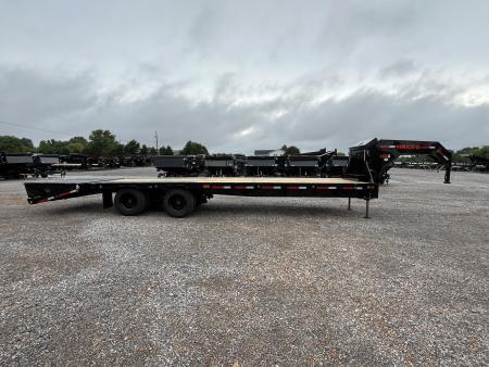 New 2026 MAXXD Gooseneck Flatbed Trailer | 102" x 28' 30K GVWR HYD JACKS