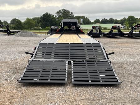 New 2026 MAXXD Gooseneck Flatbed Trailer | 102" x 28' 30K GVWR HYD JACKS