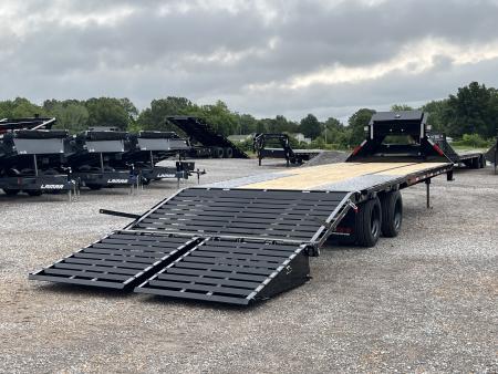 New 2026 MAXXD Gooseneck Flatbed Trailer | 102" x 28' 30K GVWR HYD JACKS