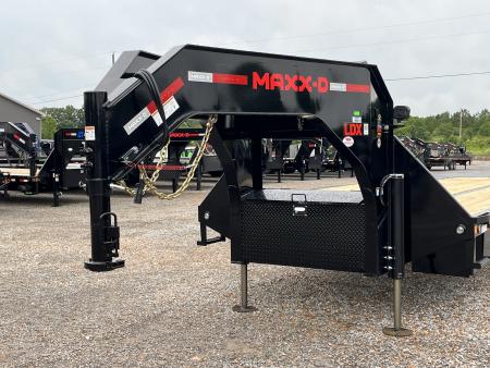 New 2026 MAXXD Gooseneck Flatbed Trailer | 102" x 28' 30K GVWR HYD JACKS
