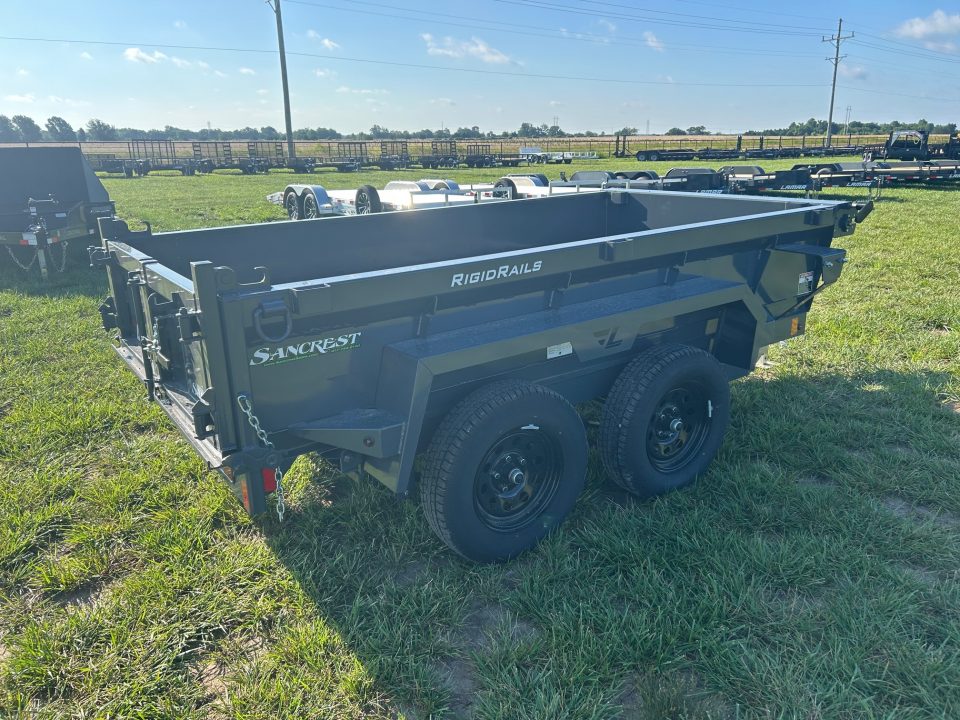 New 2026 Lamar 5x10 Tandem 7K Dump w/ Slide In Ramps & Spreader Gate