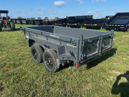 New 2026 Lamar 5x10 Tandem 7K Dump w/ Slide In Ramps & Spreader Gate