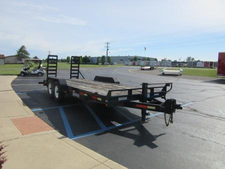 Used 2009 Sure-Trac 7 x 20 (18+2) ST8120IT-B-140 Equipment Trailer 14K