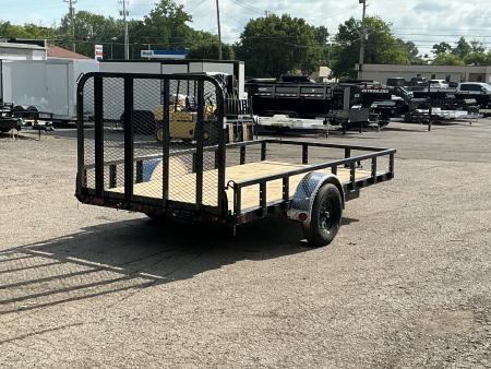 New 2027 PJ Trailers 77" x 12' Single Axle Channel (U7) Utility Trailer