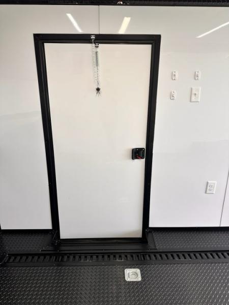 New 2026 Luxe 8.5x22 Racing Trailer Finished Interior- 5200 Tandem Axle-Two Toned Black Charcoal- Recessed E-Track