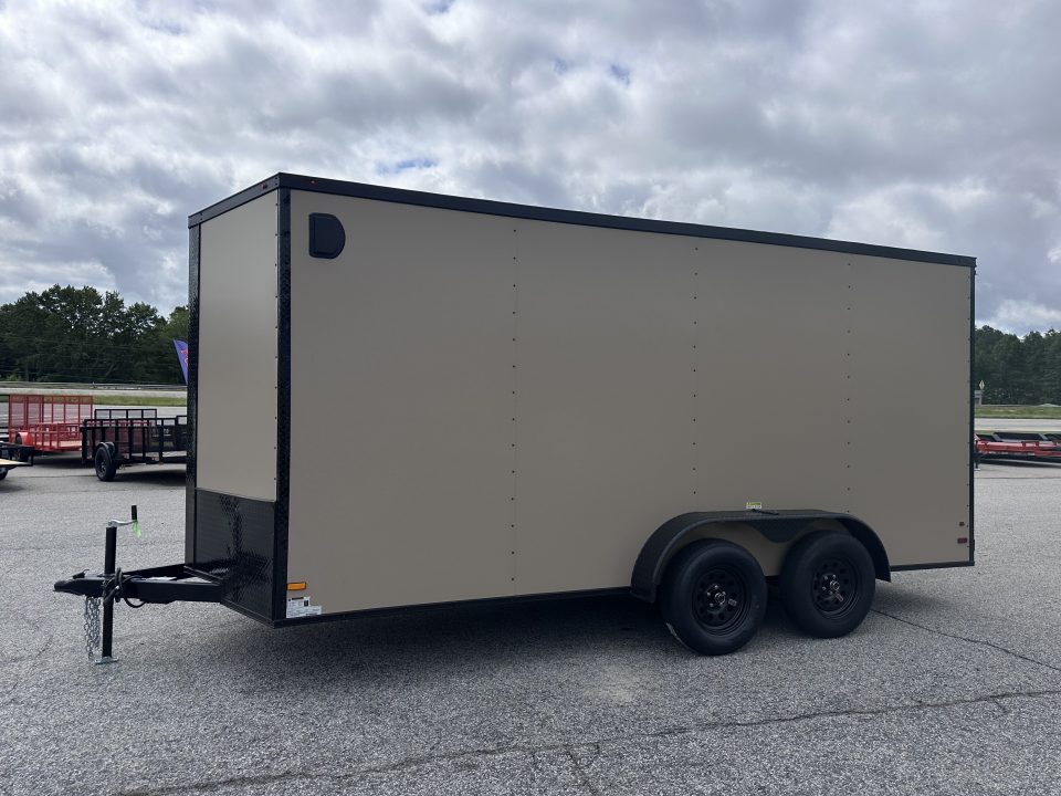 New 2026 7X16 TANDEM AXLE ENCLOSED TRAILER WITH BLACKOUT PACKAGE