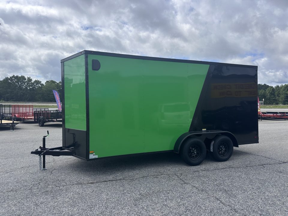New 2026 7X16 TANDEM AXLE ENCLOSED TRAILER WITH BLACKOUT PACKAGE