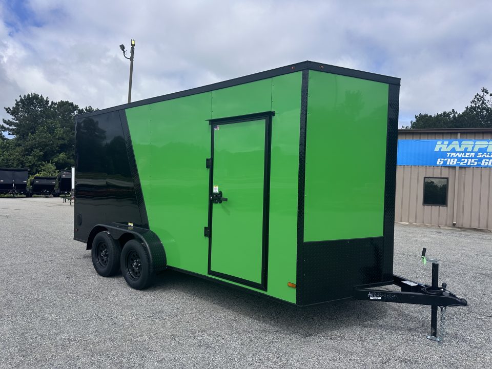 New 2026 7X16 TANDEM AXLE ENCLOSED TRAILER WITH BLACKOUT PACKAGE