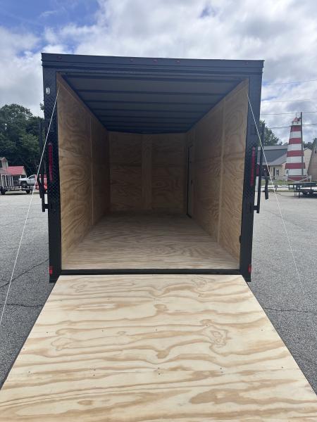 New 2026 7X16 TANDEM AXLE ENCLOSED TRAILER WITH BLACKOUT PACKAGE