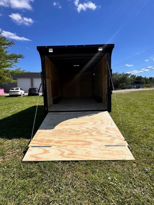 New 2026 Luxe 8.5x20 Car Hauler 5200 lb torsions Charcoal poly-Blackout- Enclosed Car Hauler