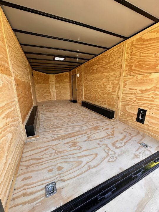 New 2026 Luxe 8.5x20 Car Hauler 5200 lb torsions Charcoal poly-Blackout- Enclosed Car Hauler
