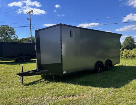 New 2026 Luxe 8.5x20 Car Hauler 5200 lb torsions Charcoal poly-Blackout- Enclosed Car Hauler
