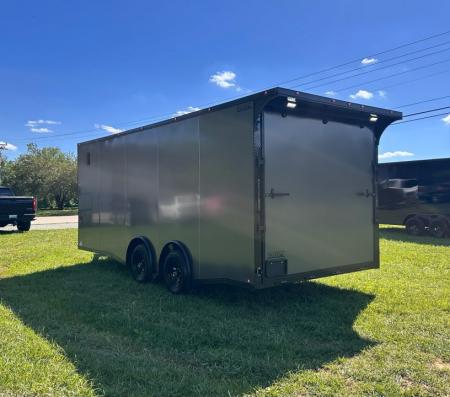 New 2026 Luxe 8.5x20 Car Hauler 5200 lb torsions Charcoal poly-Blackout- Enclosed Car Hauler