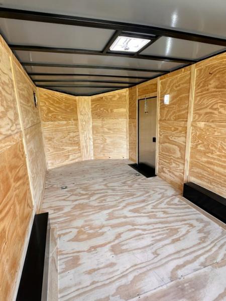 New 2026 Luxe 8.5x20 Car Hauler 5200 lb torsions Charcoal poly-Blackout- Enclosed Car Hauler