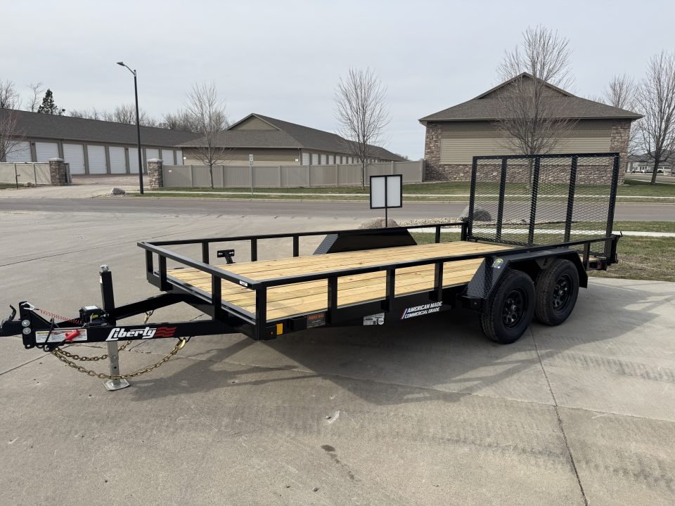 New 2026 Liberty LU7K82A - 7K Angle Utility 82" Wide Deck Utility Trailer