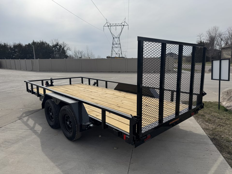 New 2026 Liberty LU7K82A - 7K Angle Utility 82" Wide Deck Utility Trailer
