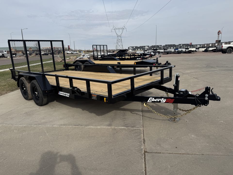 New 2026 Liberty LU7K82A - 7K Angle Utility 82" Wide Deck Utility Trailer
