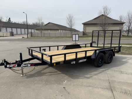 New 2026 Liberty LU7K82A - 7K Angle Utility 82  Wide Deck Utility Trailer